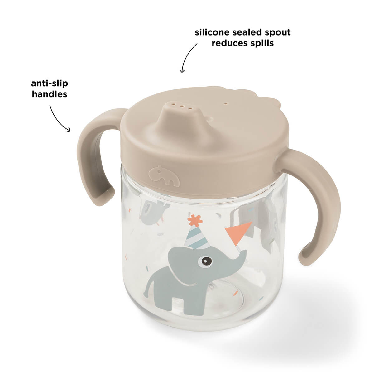 Learning spout cup 2-handle - Celebration - Sand