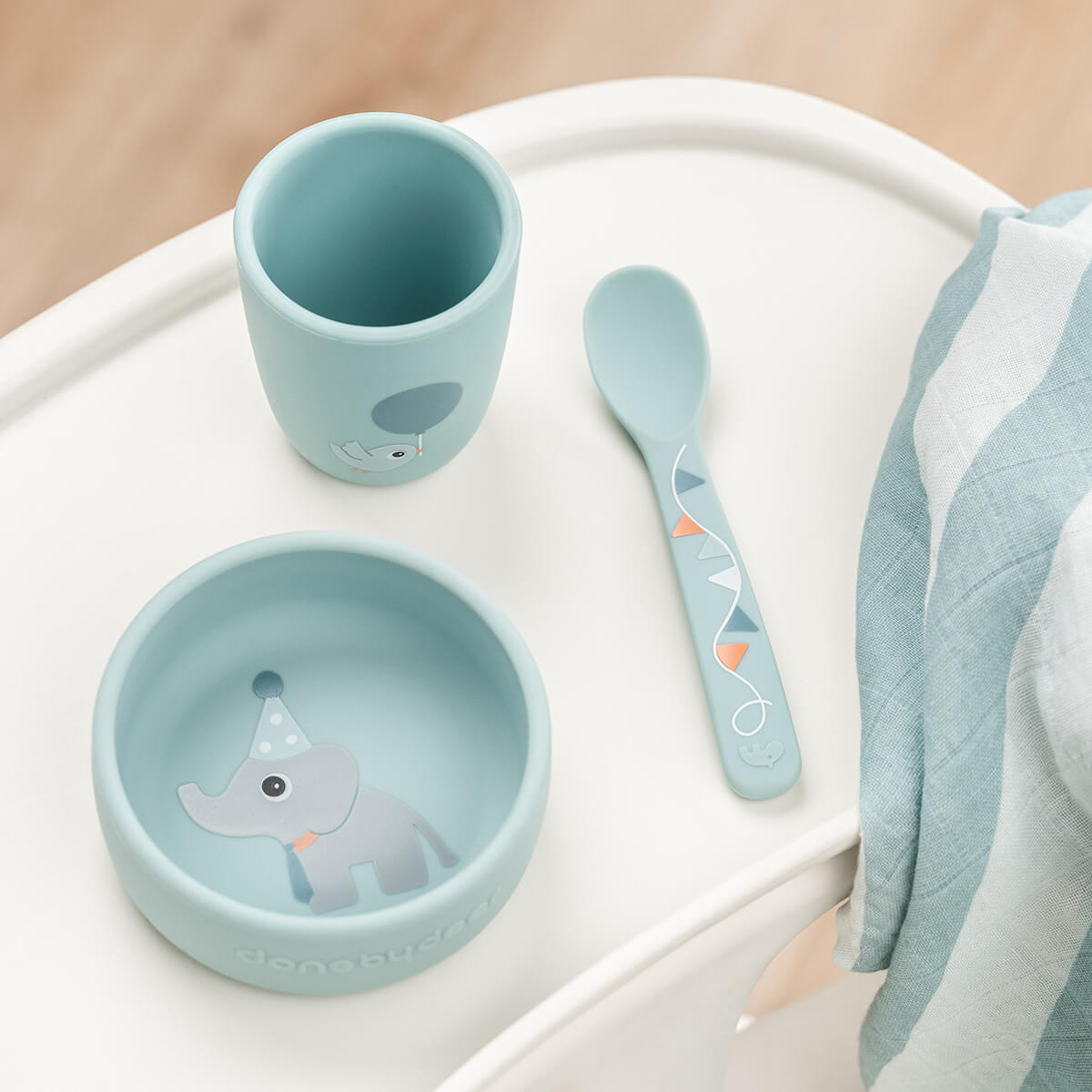 Stick&Stay first meal set - Celebration - Blue