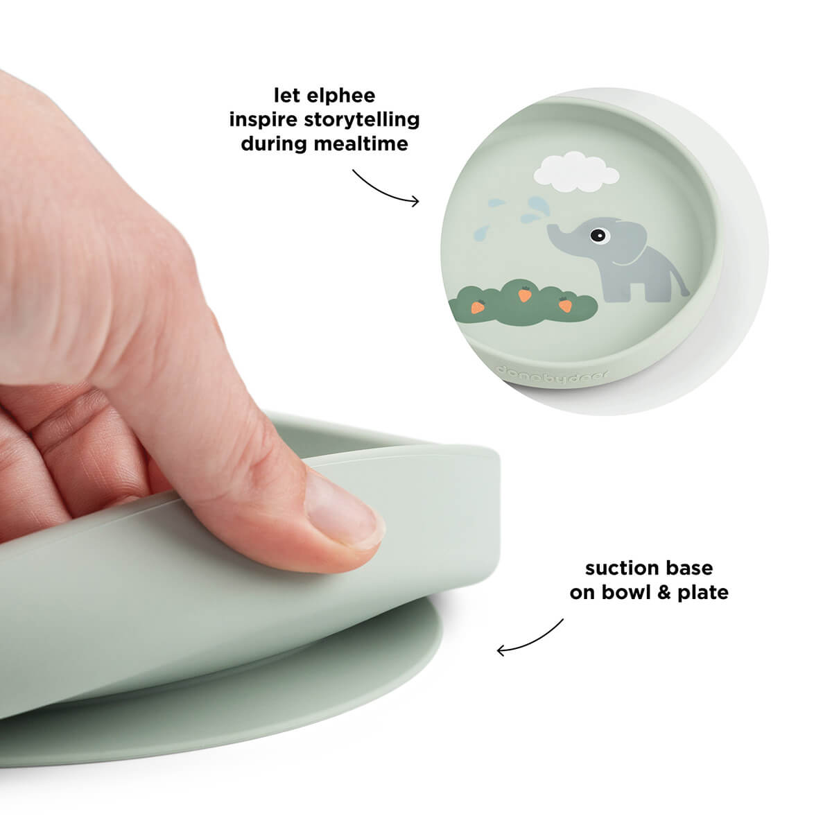 Stick&Stay Tafelservice - Elphee - Grün