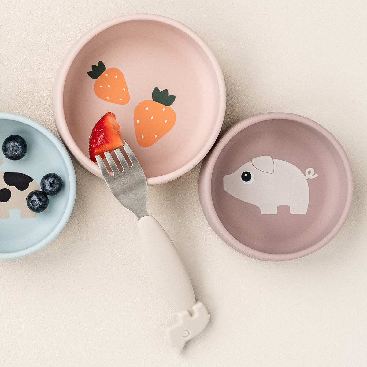 Silikonnapf-Set 2 Stück - Pigee - Pulver