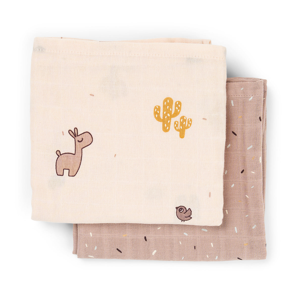 Burp cloth 2-pack - Lalee - Powder