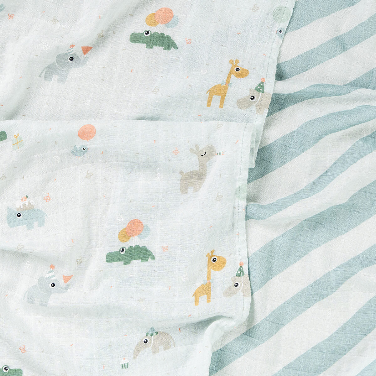 Paquete de 2 paños para eructar - Celebration - Azul