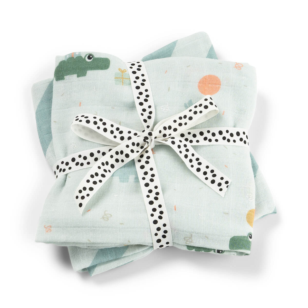 Burp cloth 2-pack - Celebration - Blue