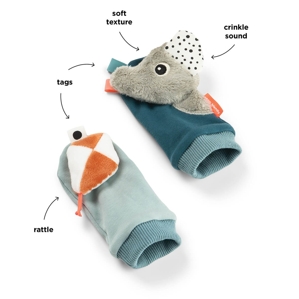 Rattle socks - Playground - Blue