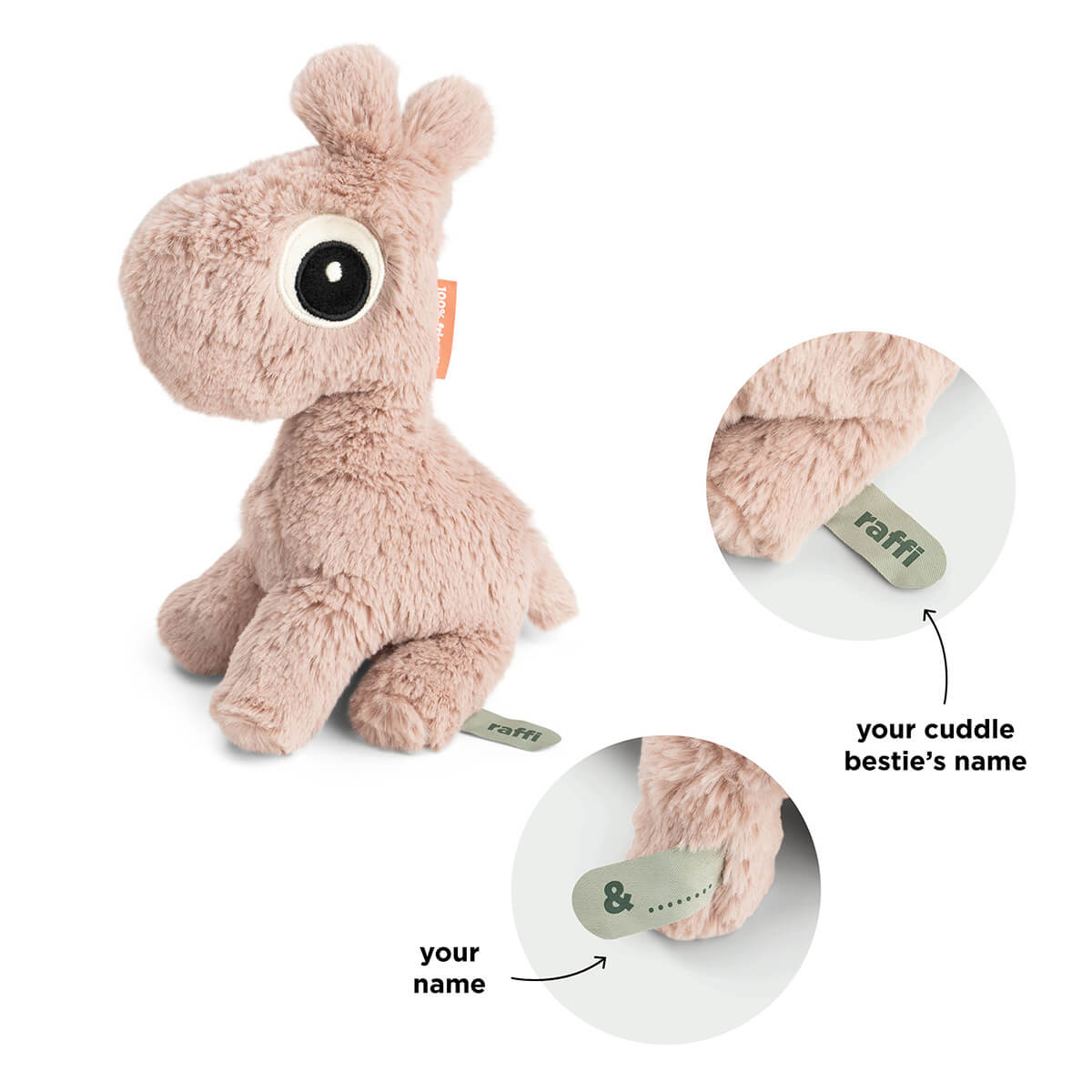 Cuddle bestie - Raffi - Polvo - 26 cm
