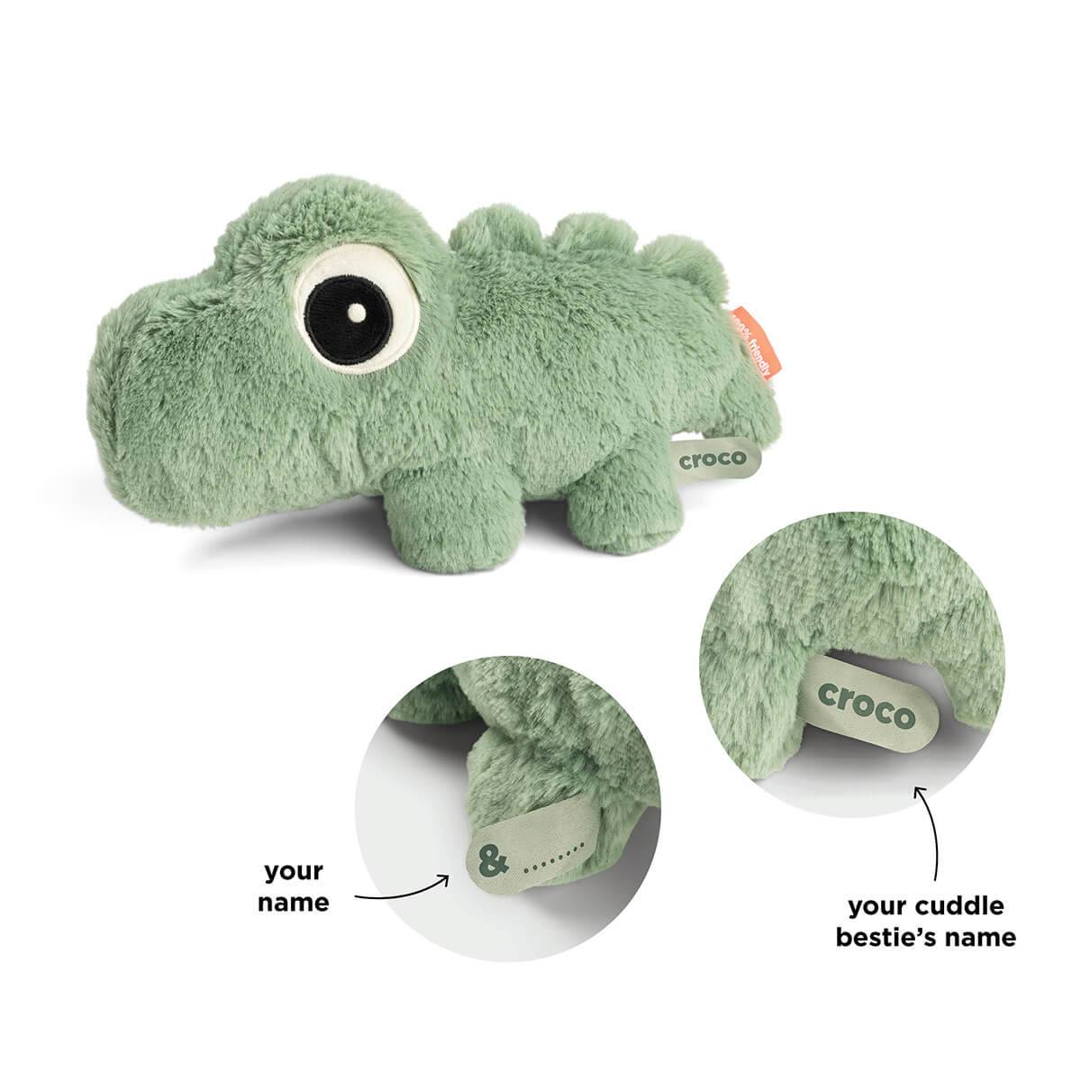 Cuddle bestie - Croco - Verde - 28 cm