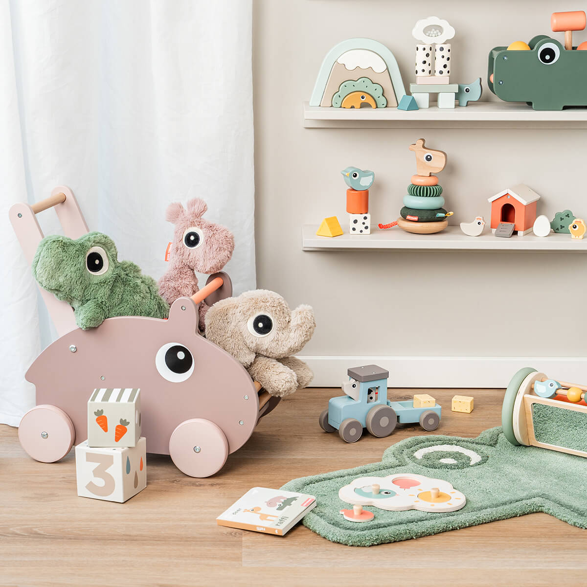 Cuddle bestie - Croco - Green - 28 cm – Shop at Done by Deer