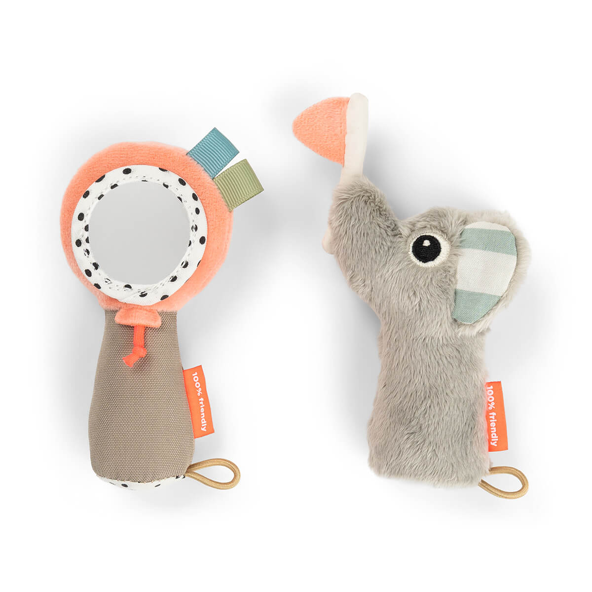 Hochet sensoriel set miroir - Célébration - Mélange de couleurs