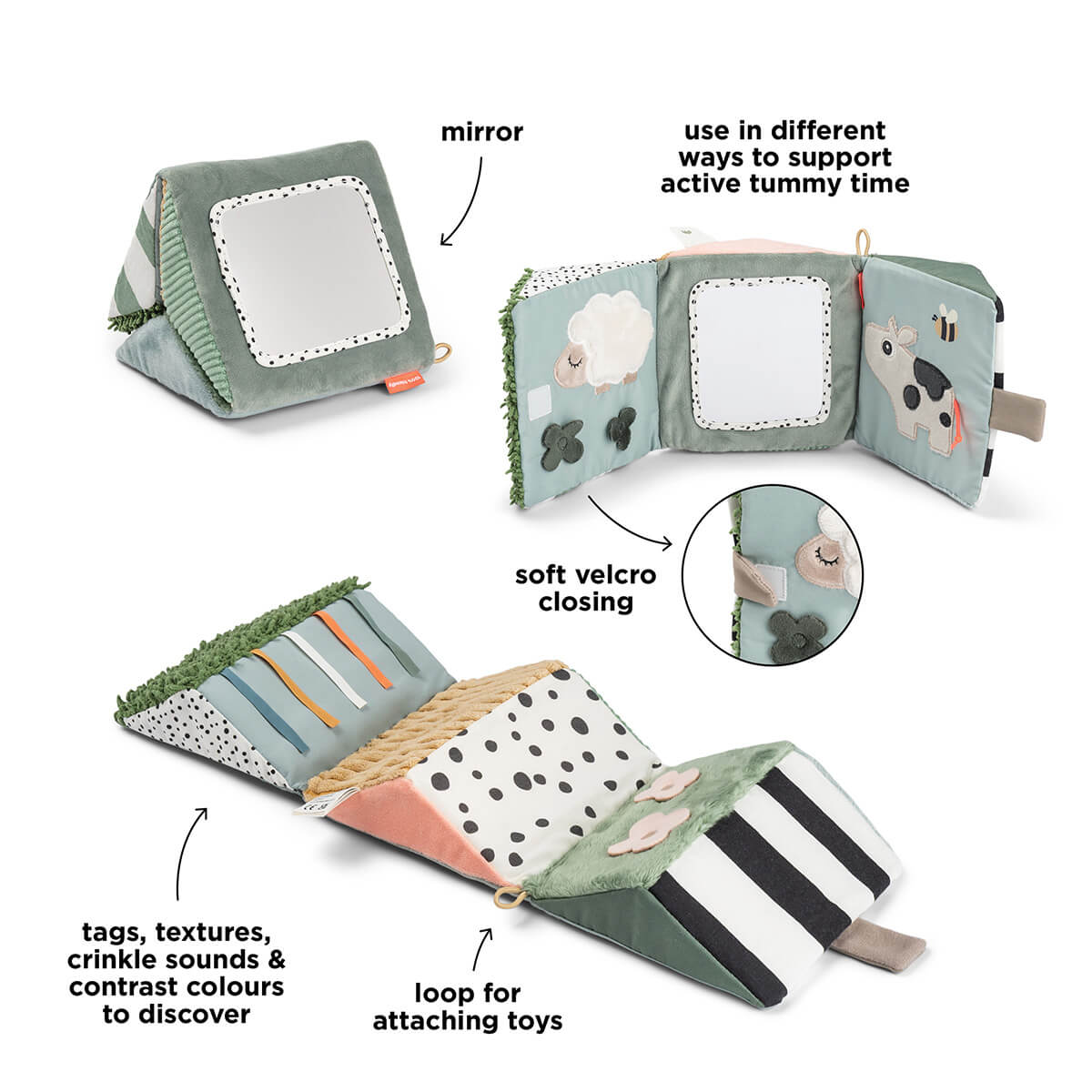 Miroir d'éveil dépliable - Tiny farm - multicolor
