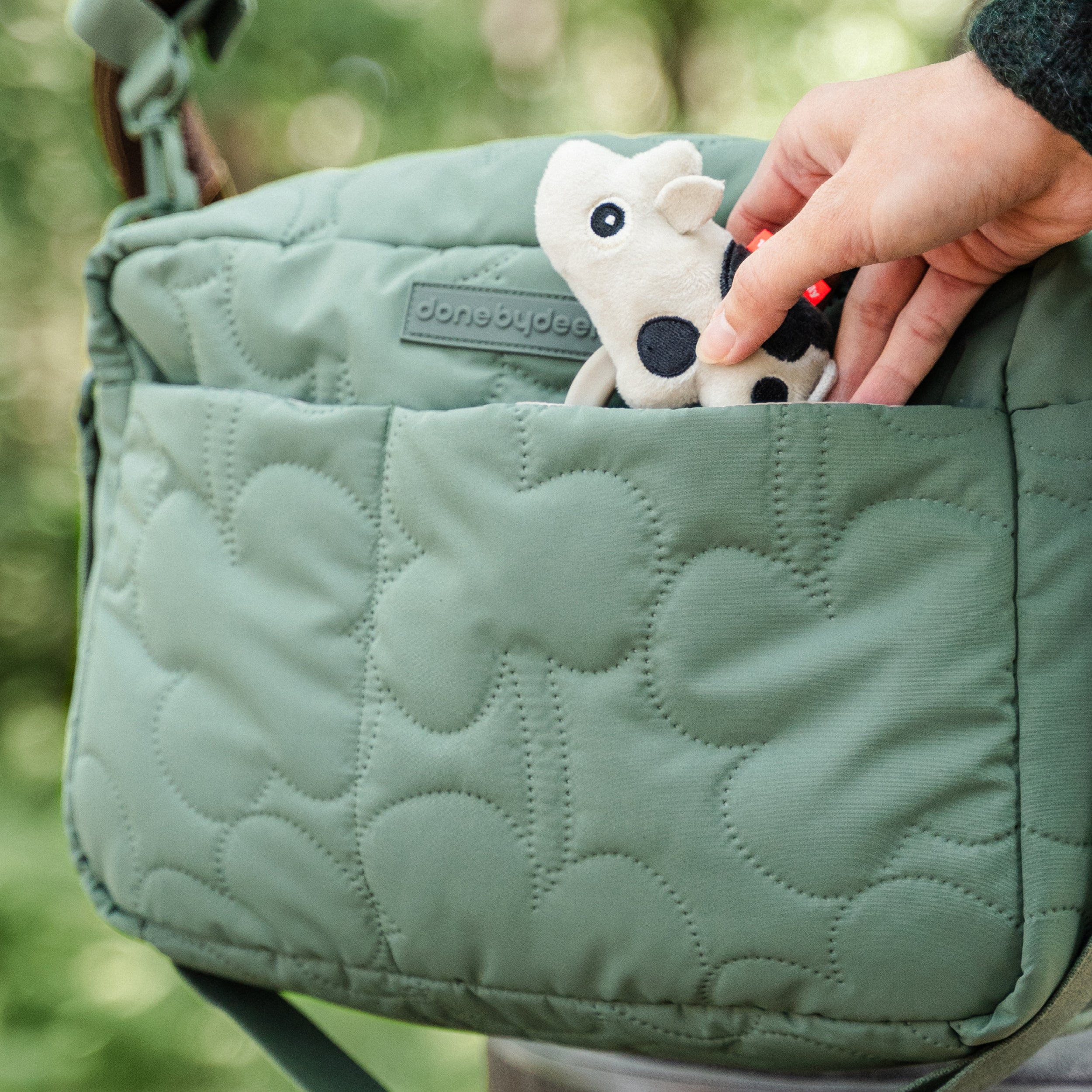 Quilted stroller bag - Green