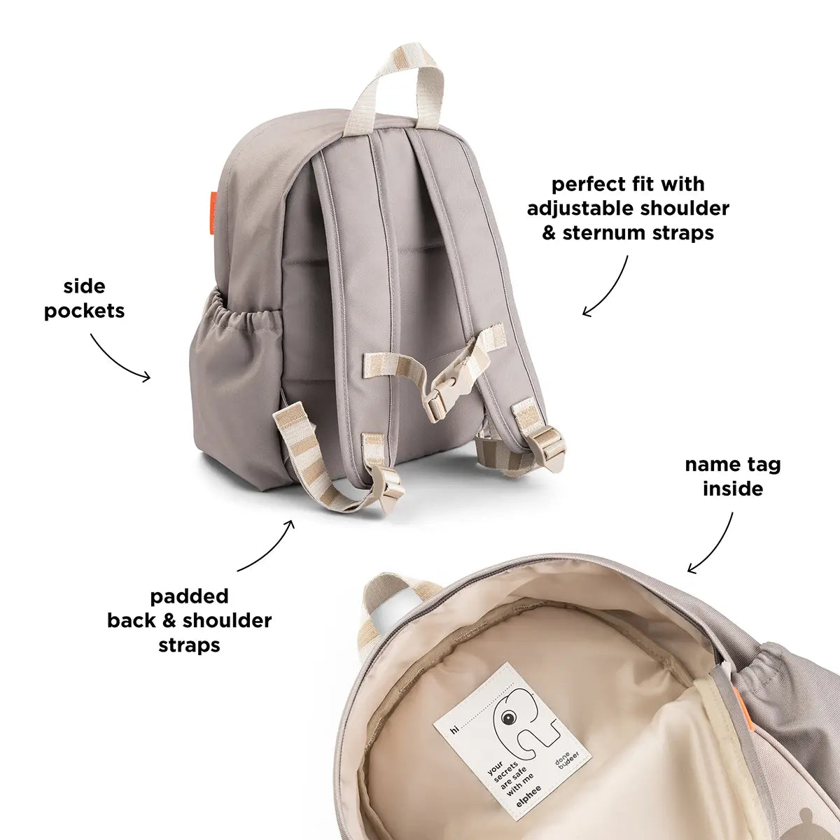 Kids backpack - Celebration - Sand - 7,5 L