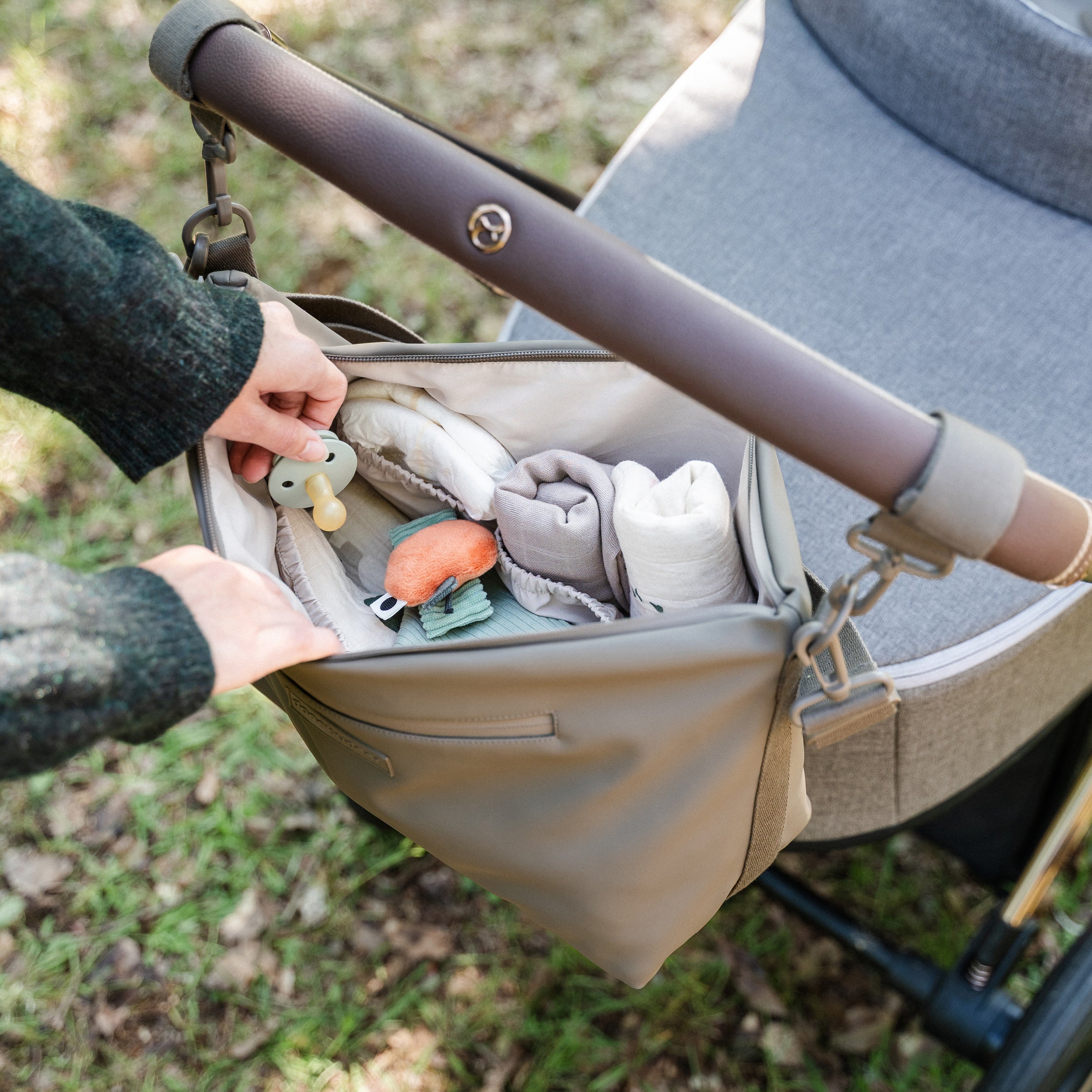 Sac de poussette - taupe