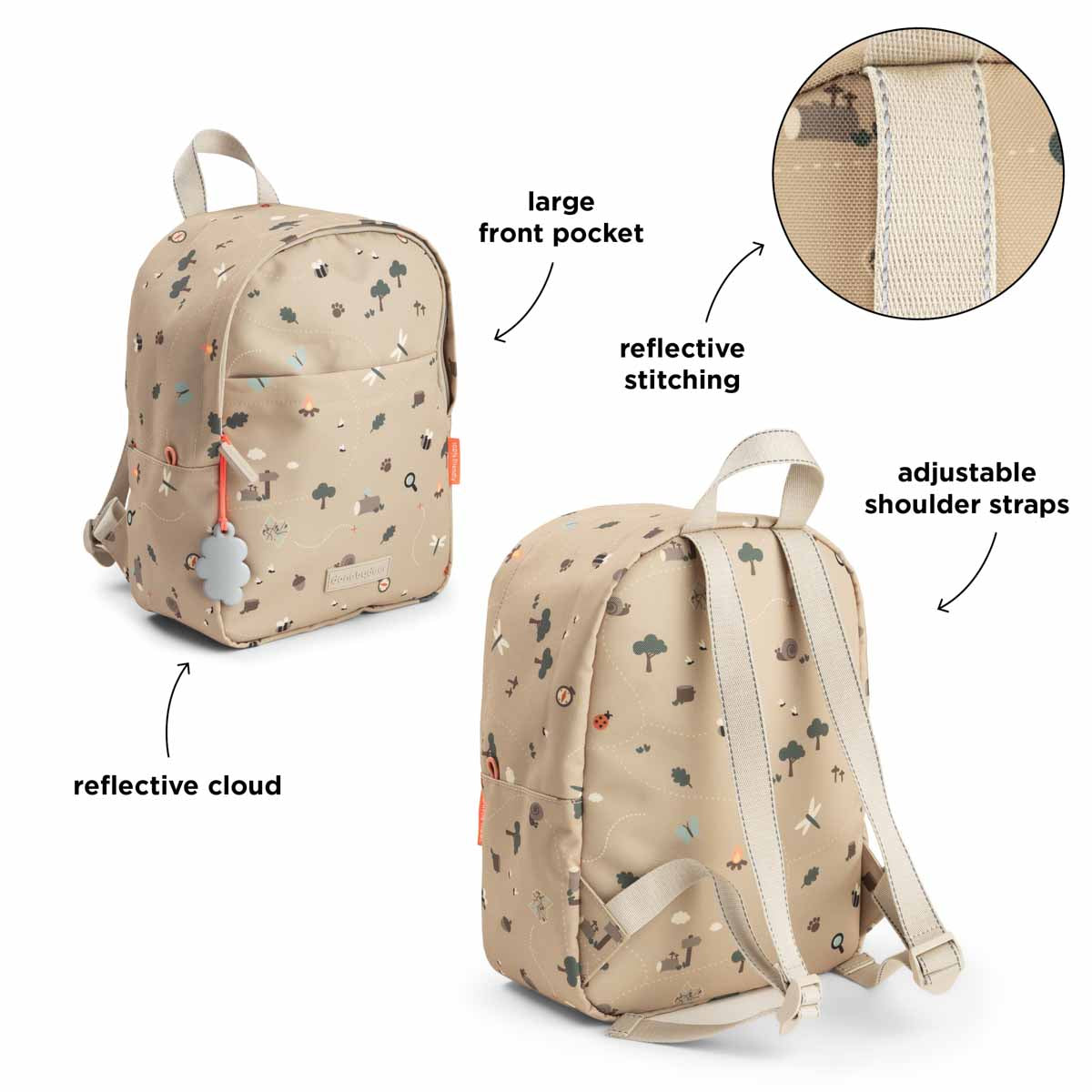 tiny trails rygsæt-sæt - 7,5 l - sand