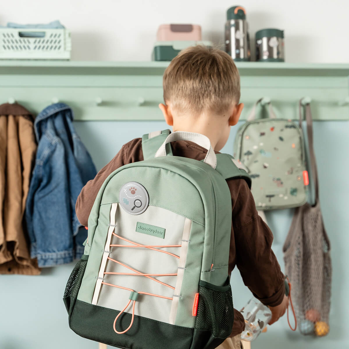 Juniorrygsæk - Tiny trails - Grøn - 13 L