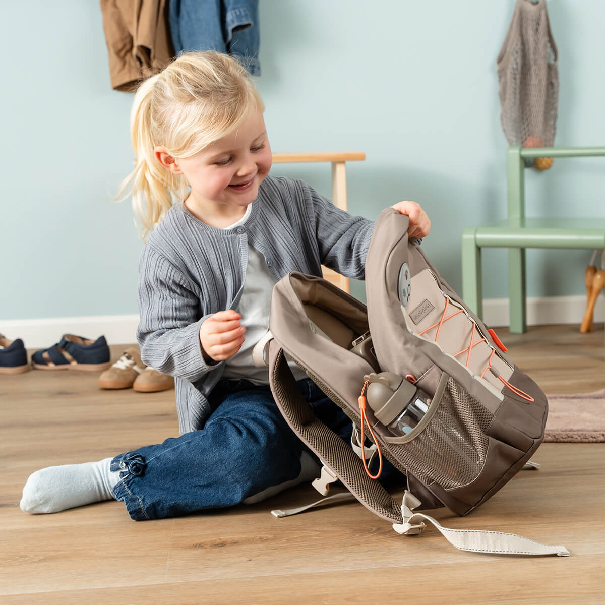 Juniorrygsæk - Tiny trails - Sand - 13 L