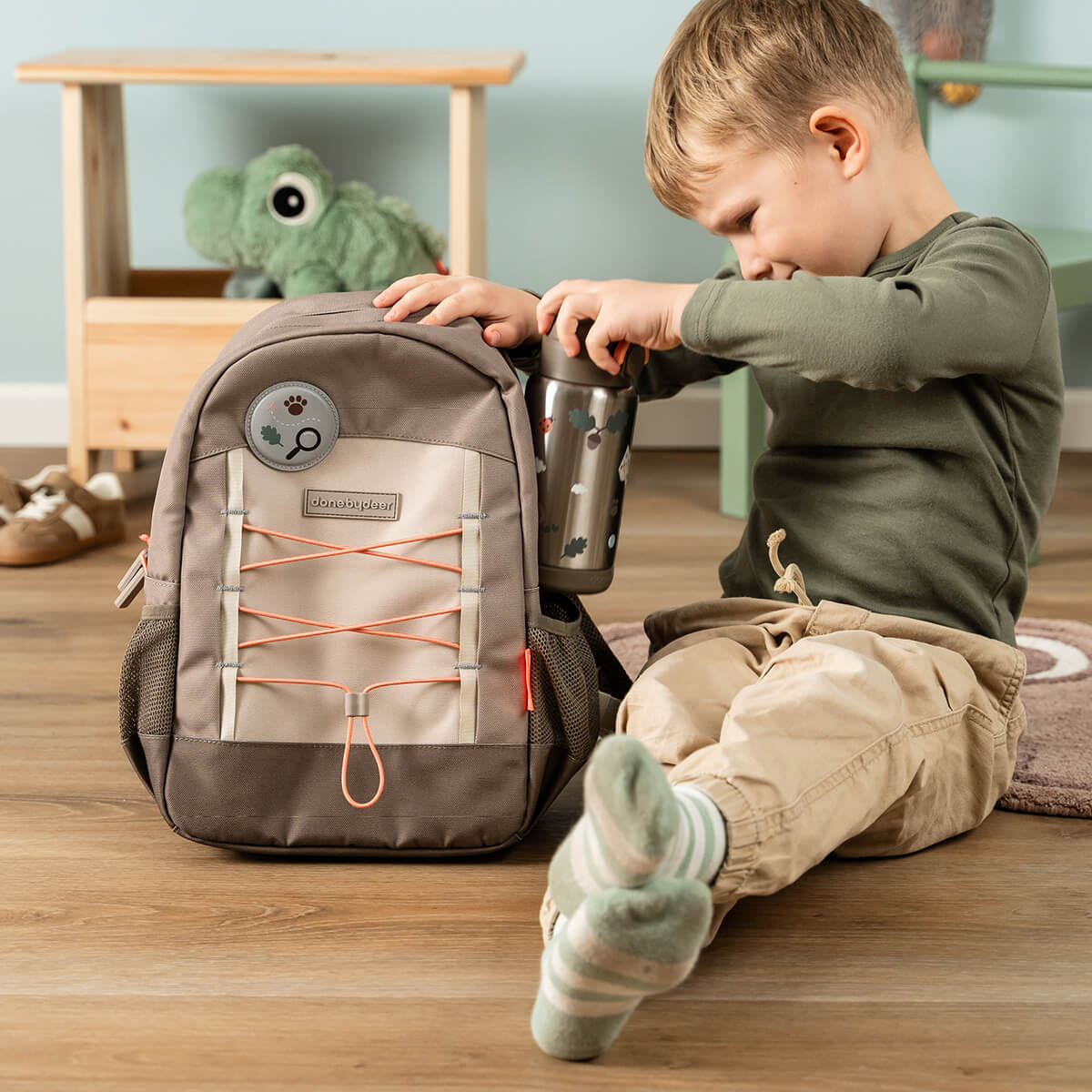 Juniorrygsæk - Tiny trails - Sand - 13 L