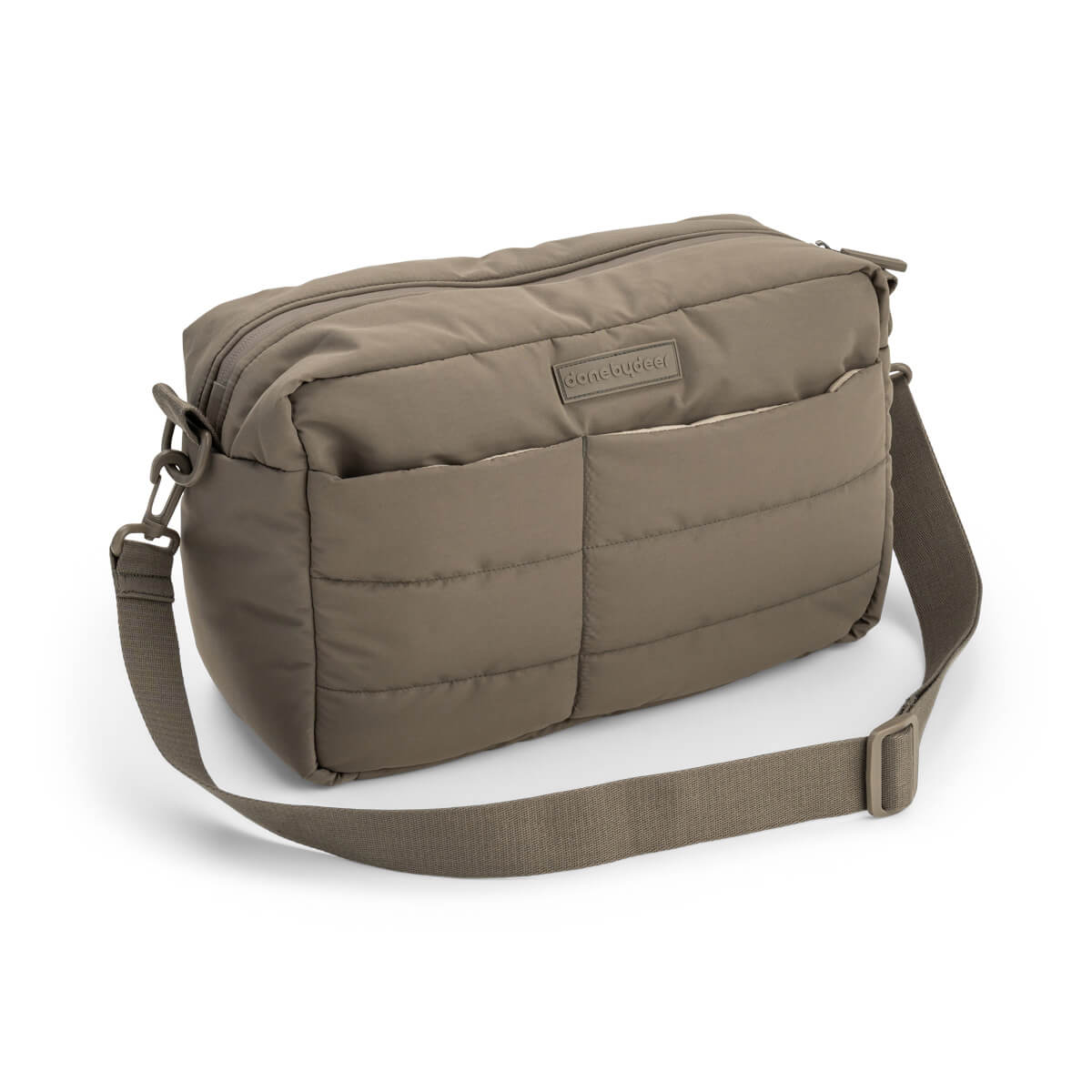 Quilted stroller bag - Taupe