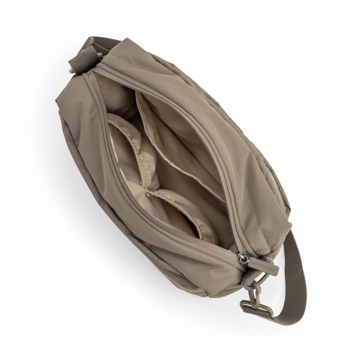 Quilted stroller bag - Taupe
