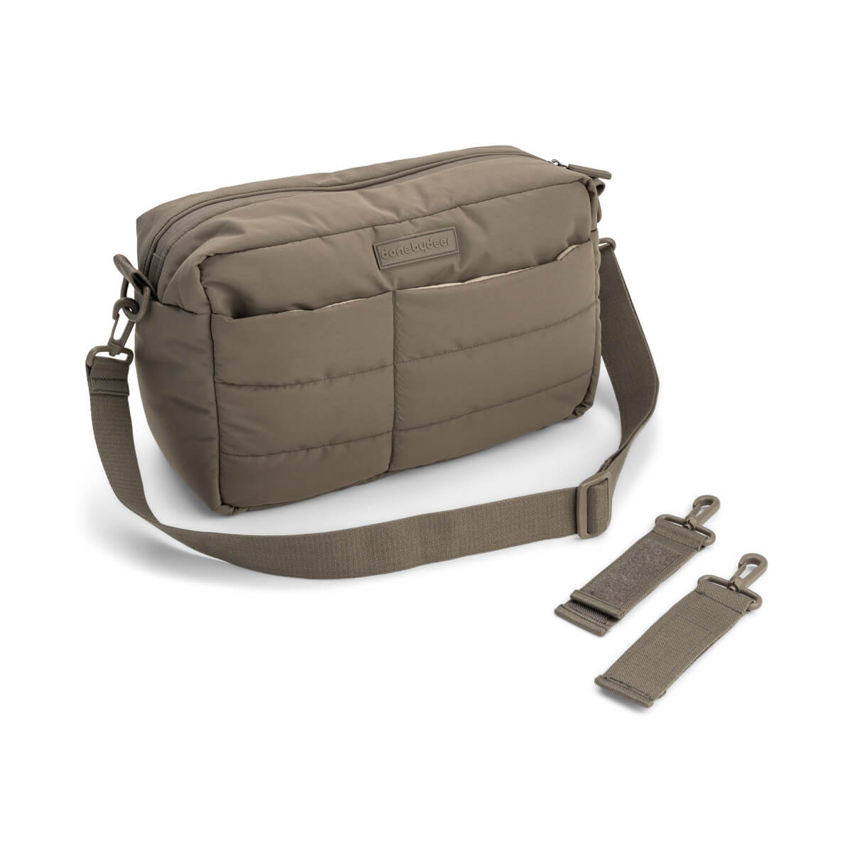 Quilted stroller bag - Taupe