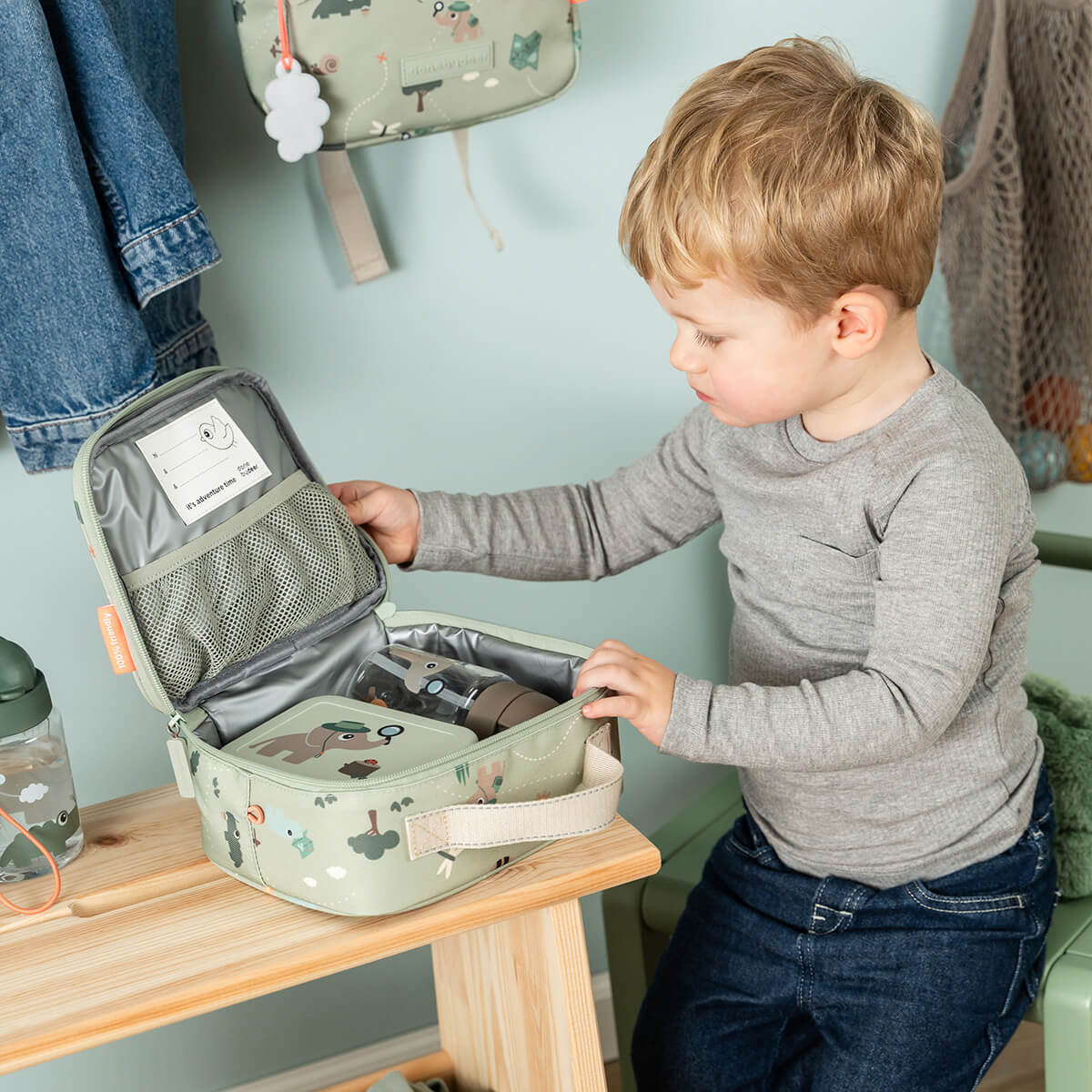 Tiny insulated lunch bag - Tiny trails - Green - 2,8 L