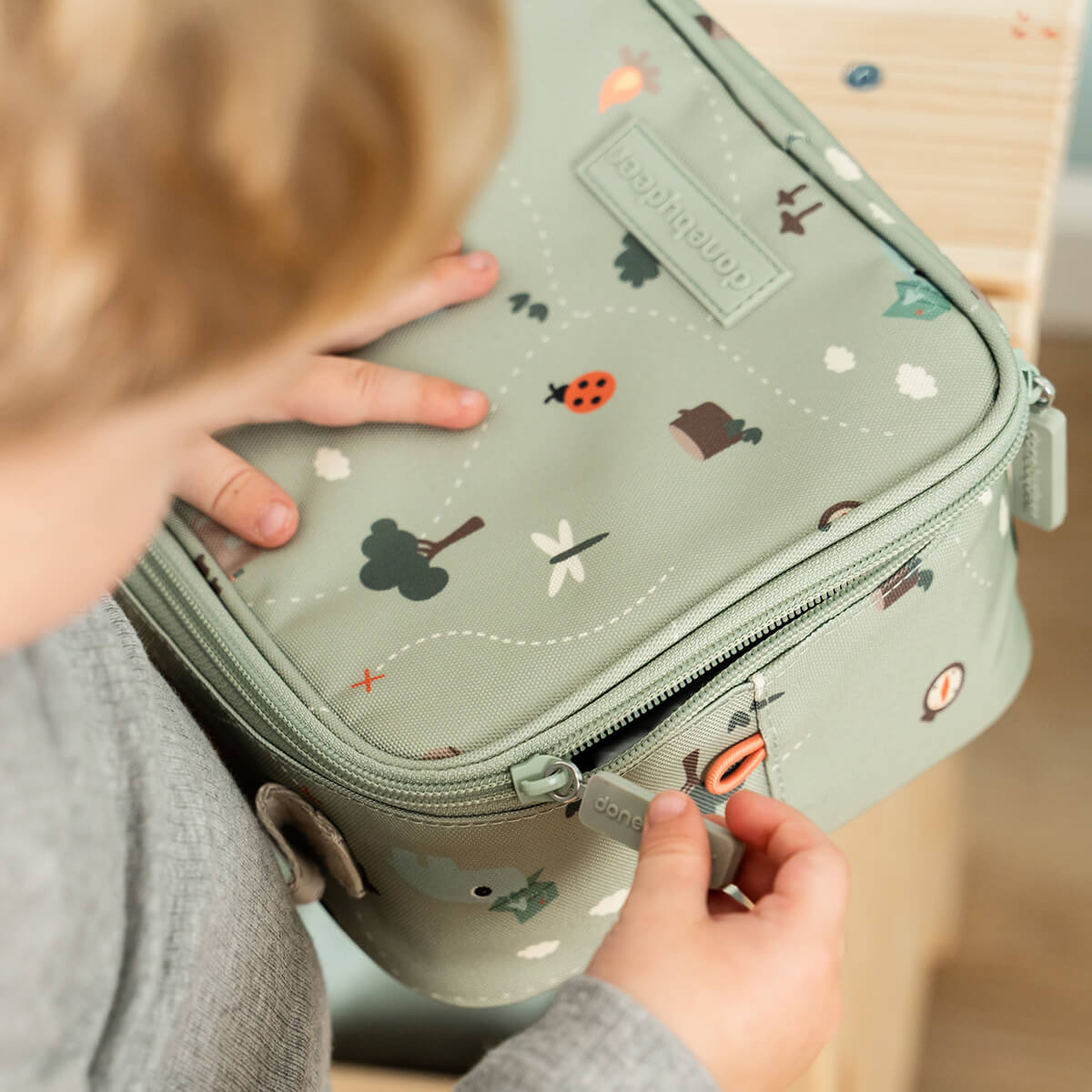 Tiny insulated lunch bag - Tiny trails - Green - 2,8 L