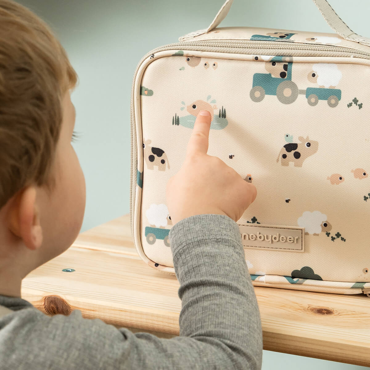 Tiny insulated lunch bag - Tiny farm - Sand - 2,8 L