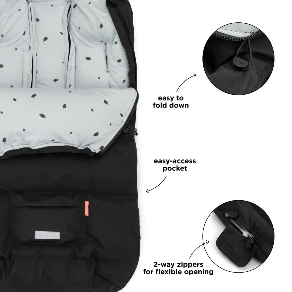 Footmuff winter - Black