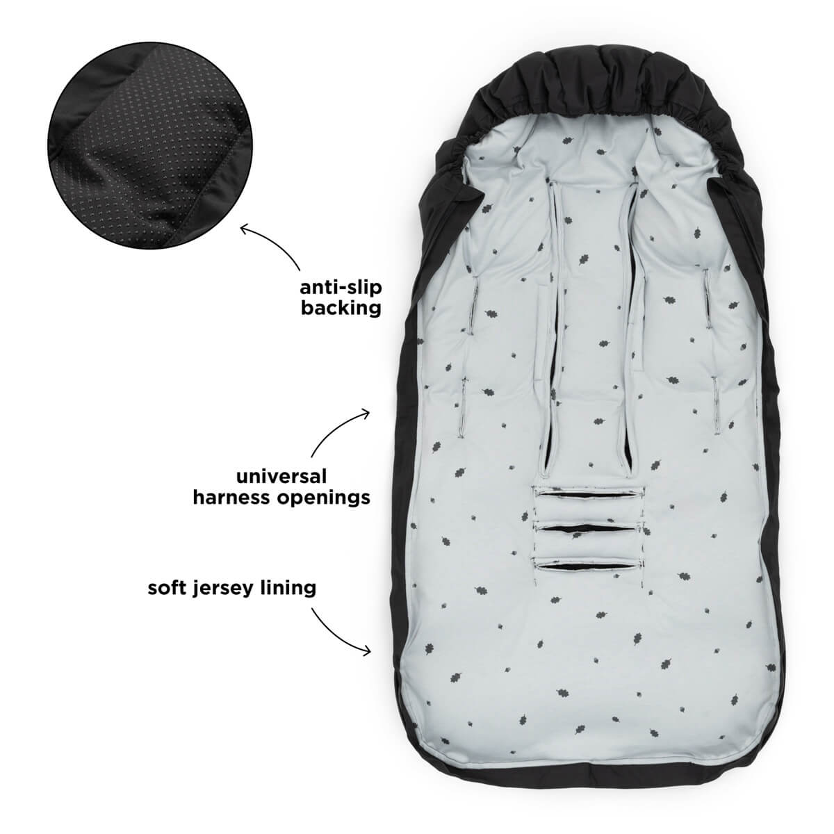 Footmuff winter - Black