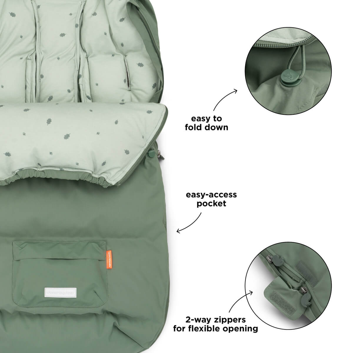 Footmuff winter - Green