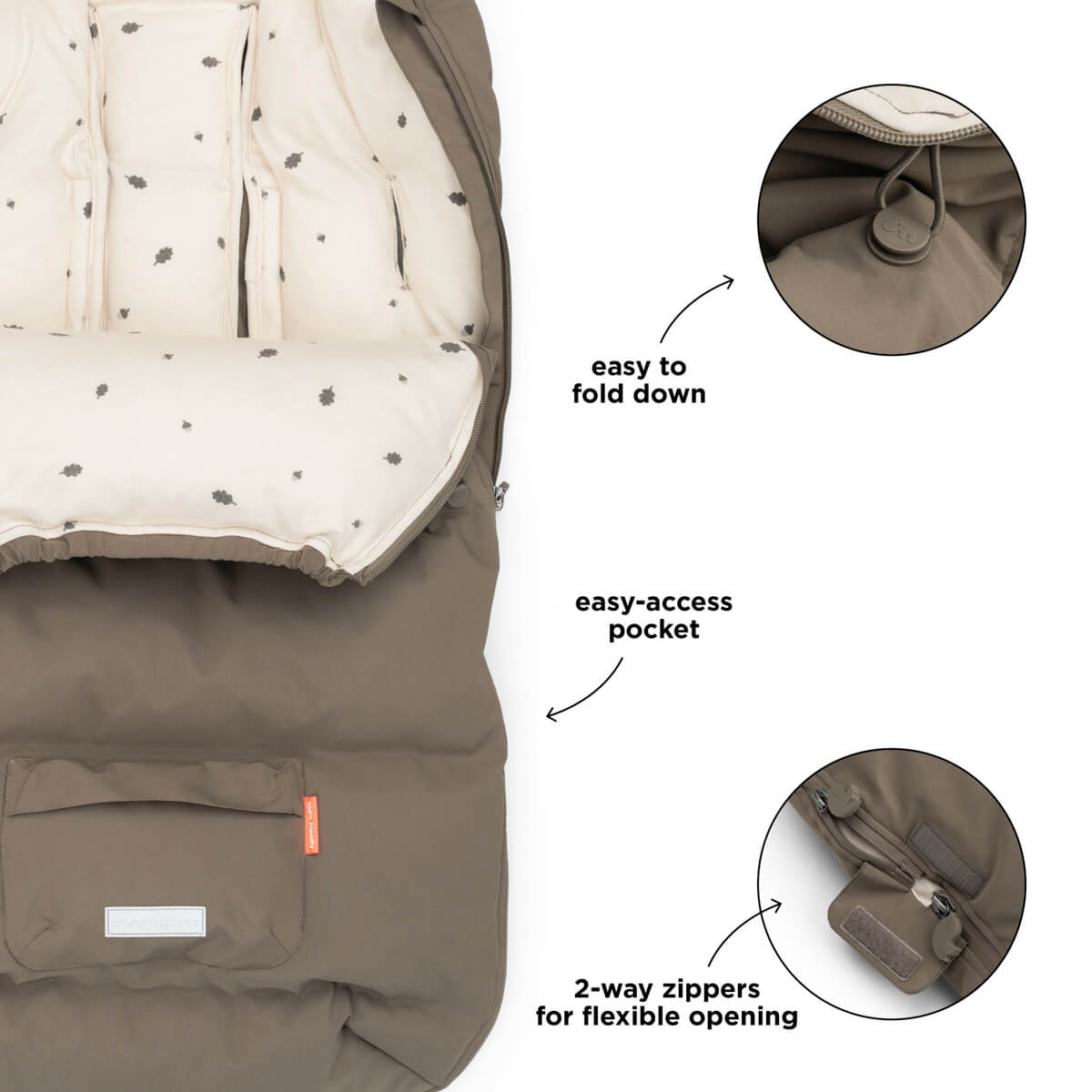 Footmuff winter - Taupe