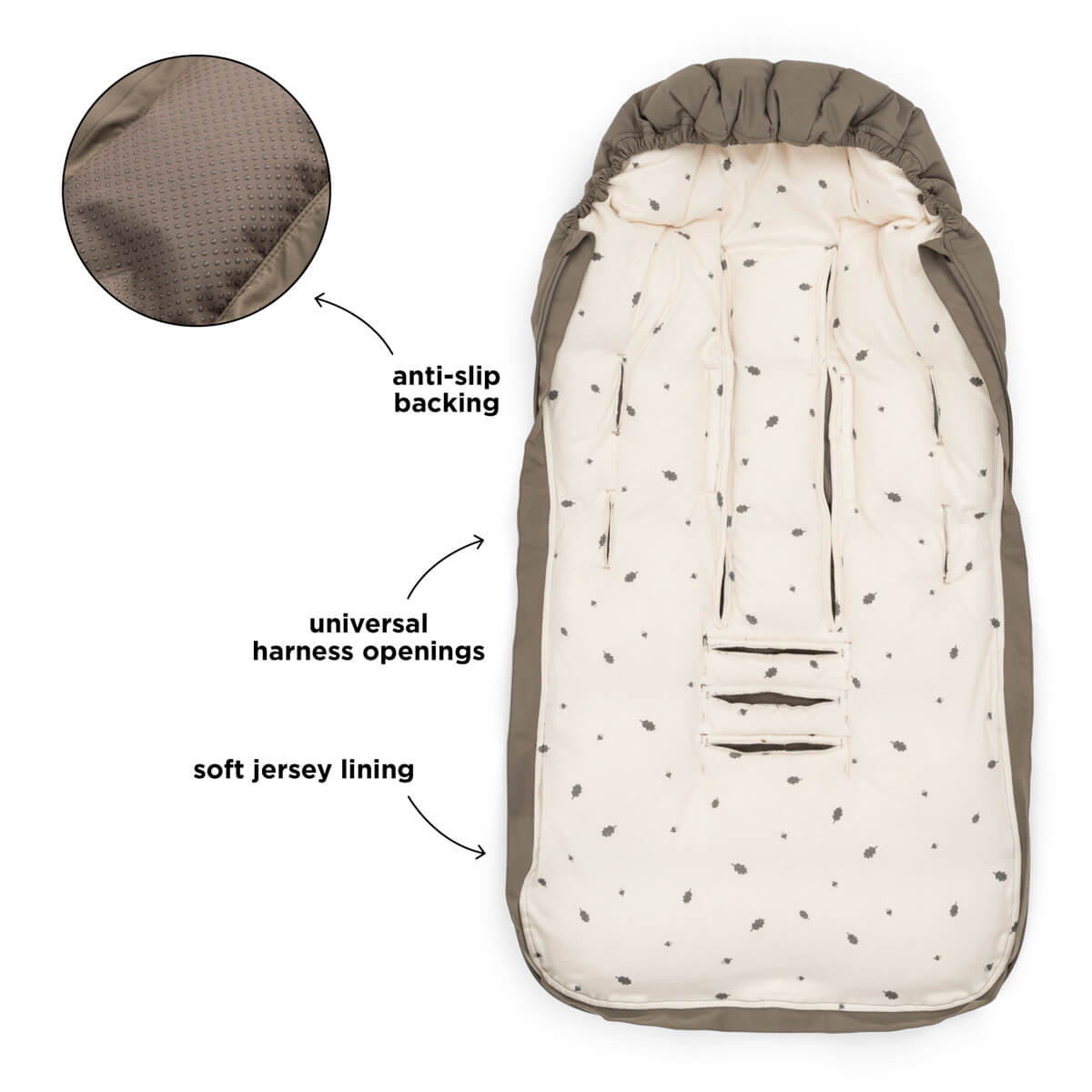 Footmuff winter - Taupe