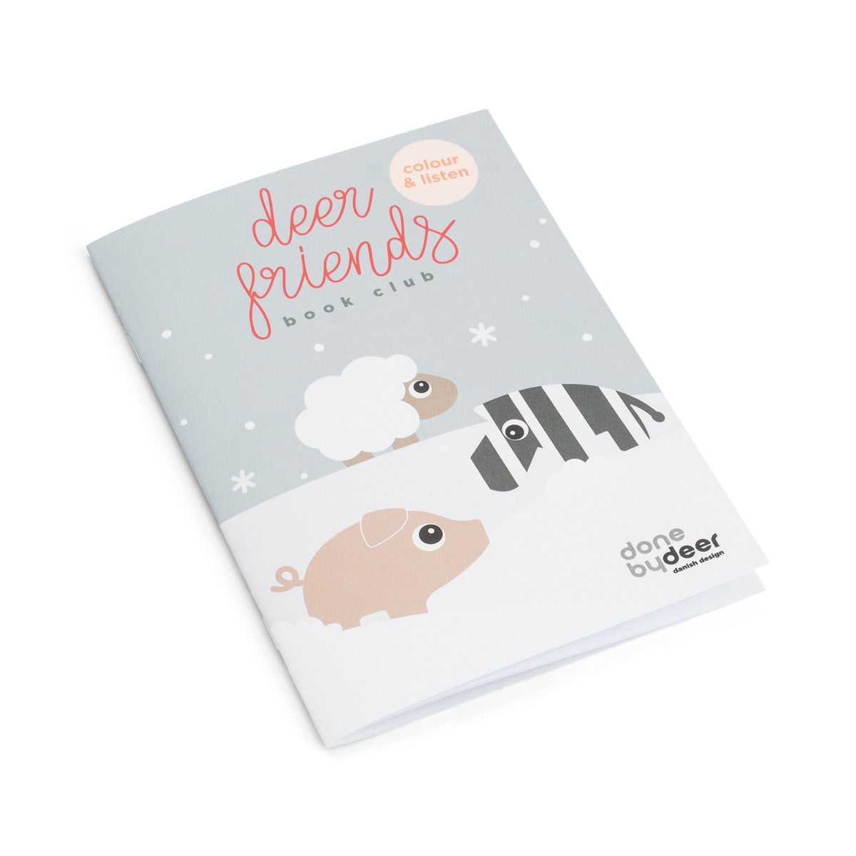 deer friends colouring book - three tracks in the snow