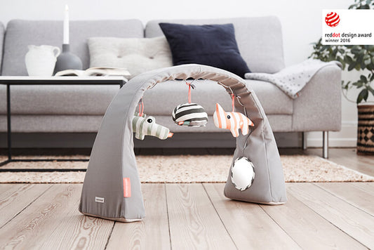 Done by Deer activity tool gym with toys in grey