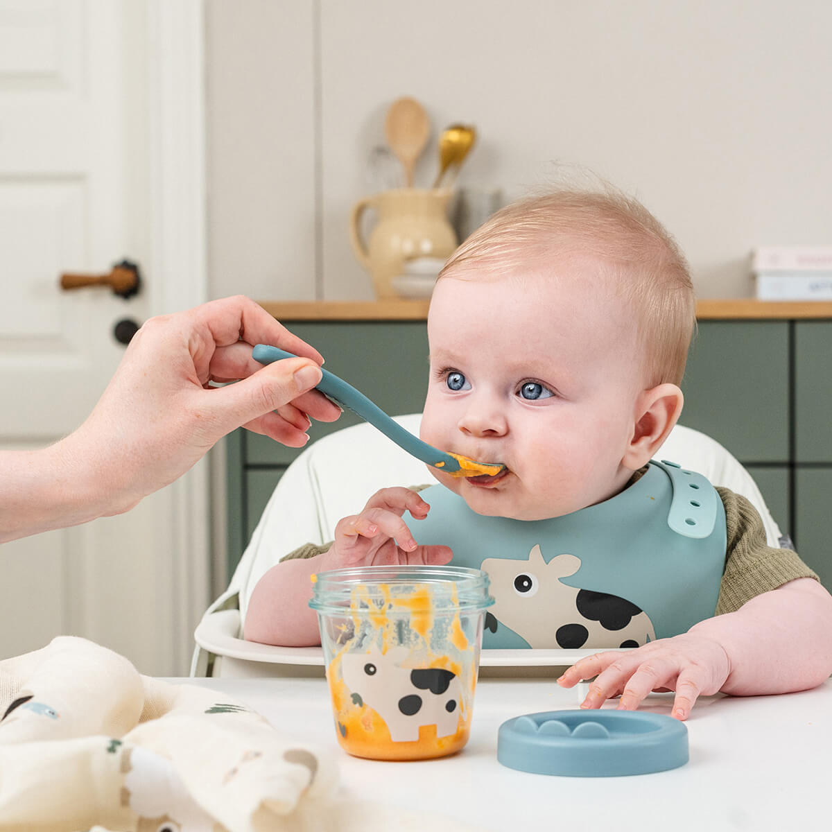 Baby food container 2-pack - Tiny farm - Powder