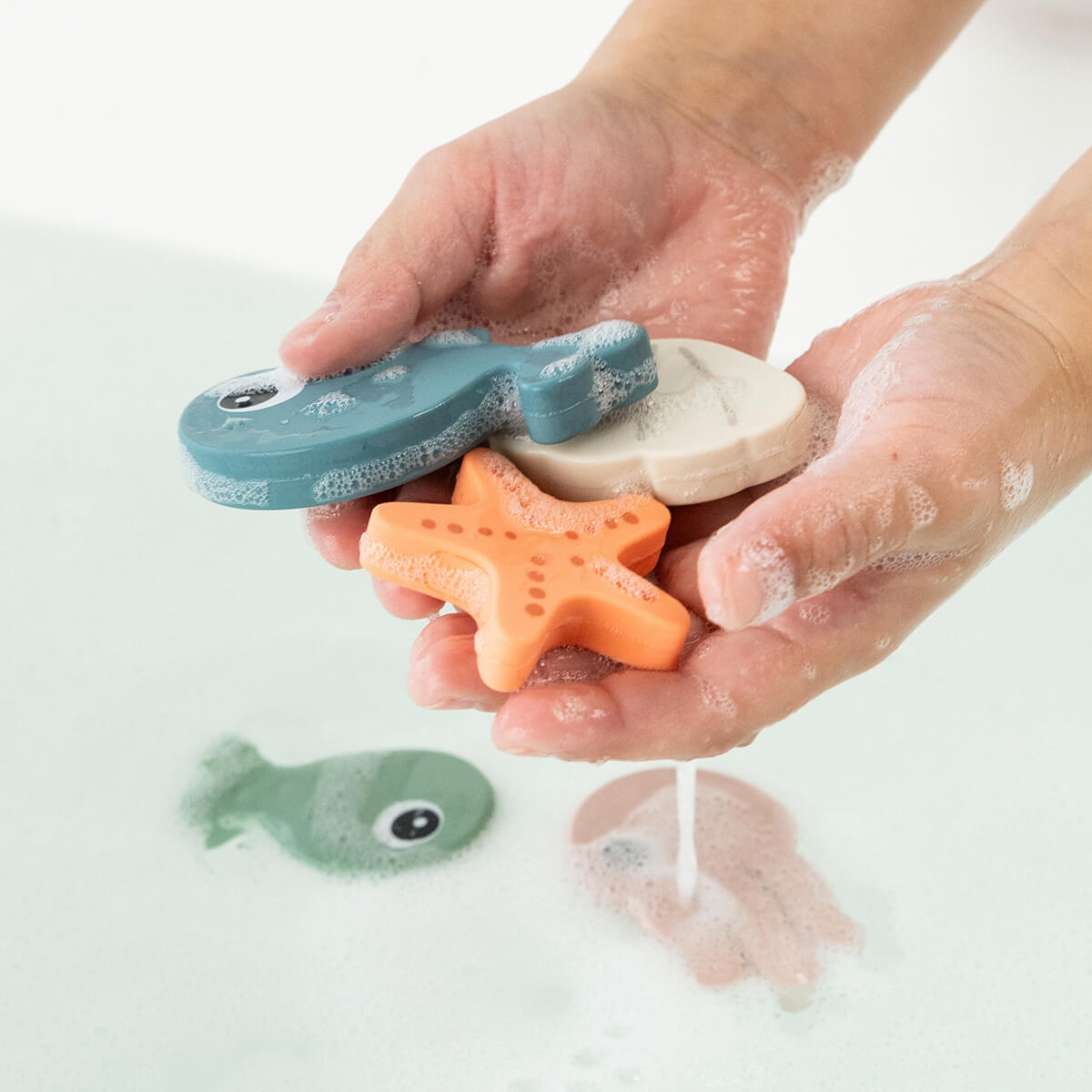 Jeu de pÍche pour le bain - Sea friends - Multicolore