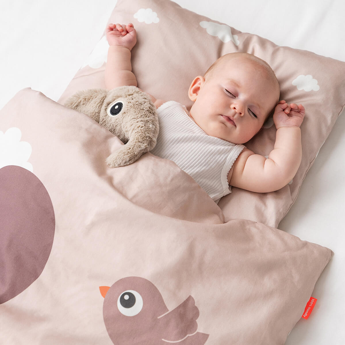 Bedlinen baby - Elphee - Powder