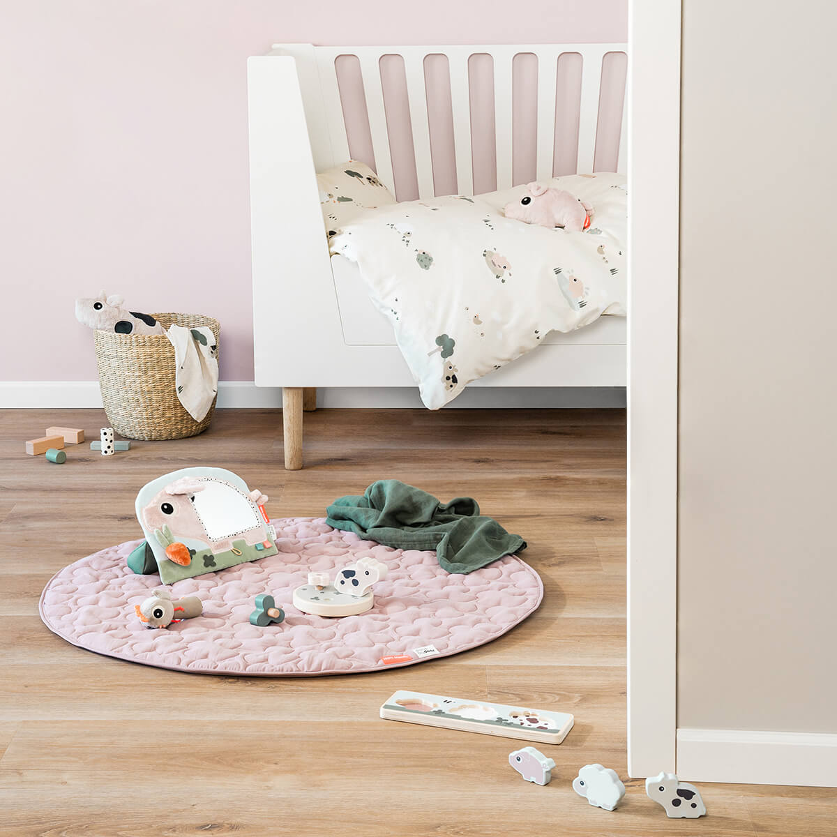 Bedlinen baby INT/DK - Tiny farm - Sand