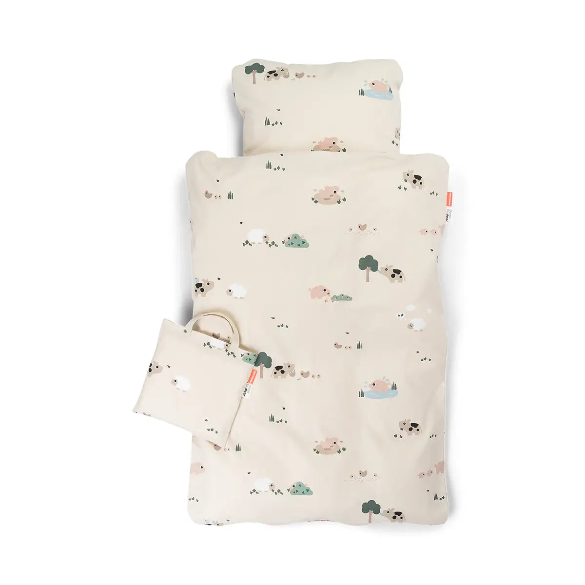 Bedlinen baby INT/DK - Tiny farm - Sand