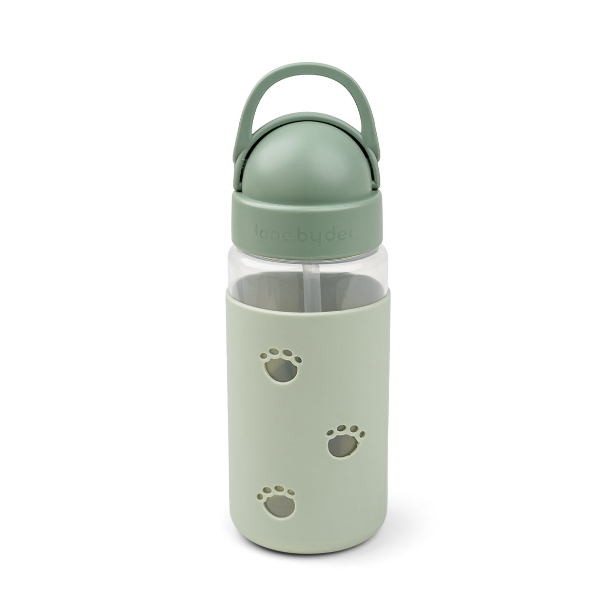 Easy-grip straw bottle - Elphee - Green