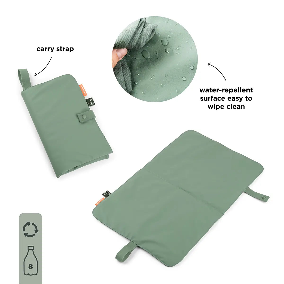 Foldable changing mat - Green