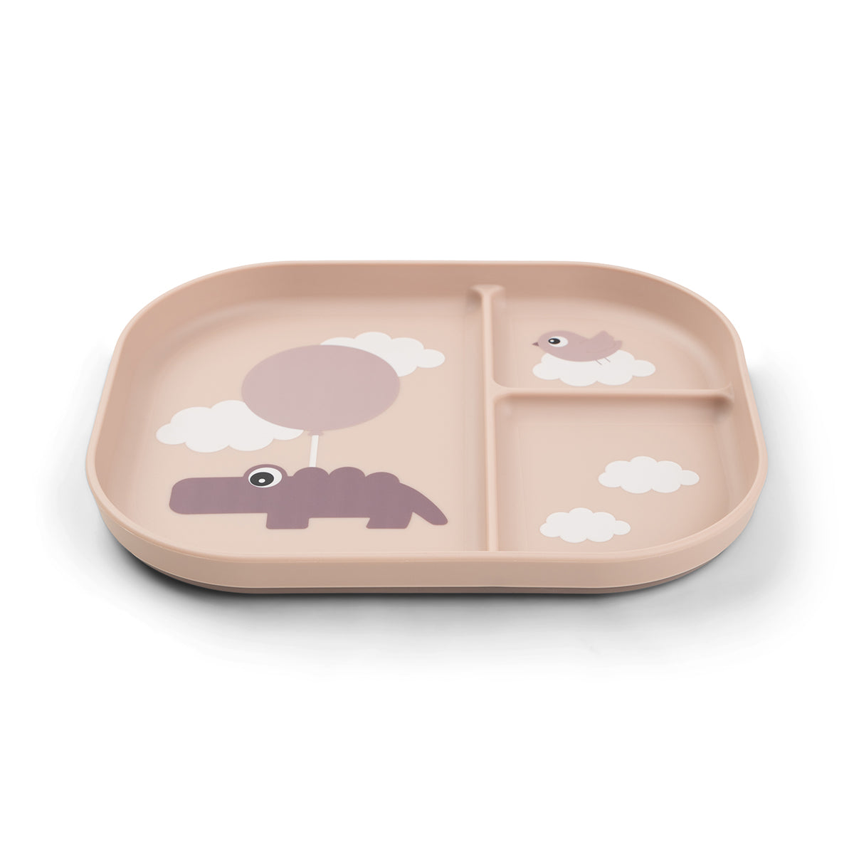 Foodie compartment plate - Happy clouds - Powder