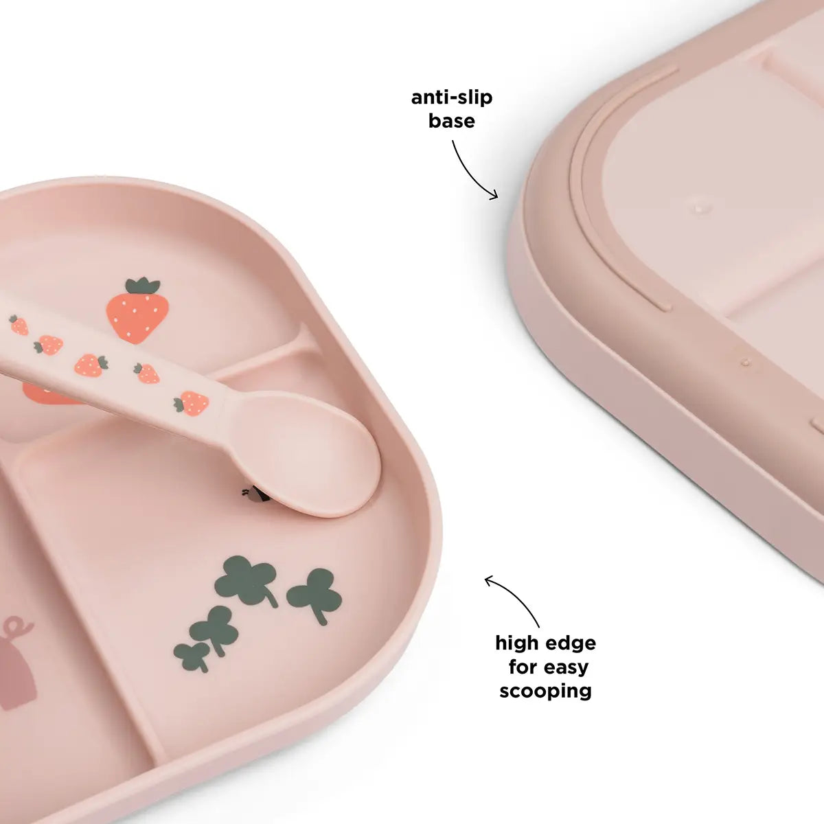 Foodie compartment plate - Tiny farm - Powder