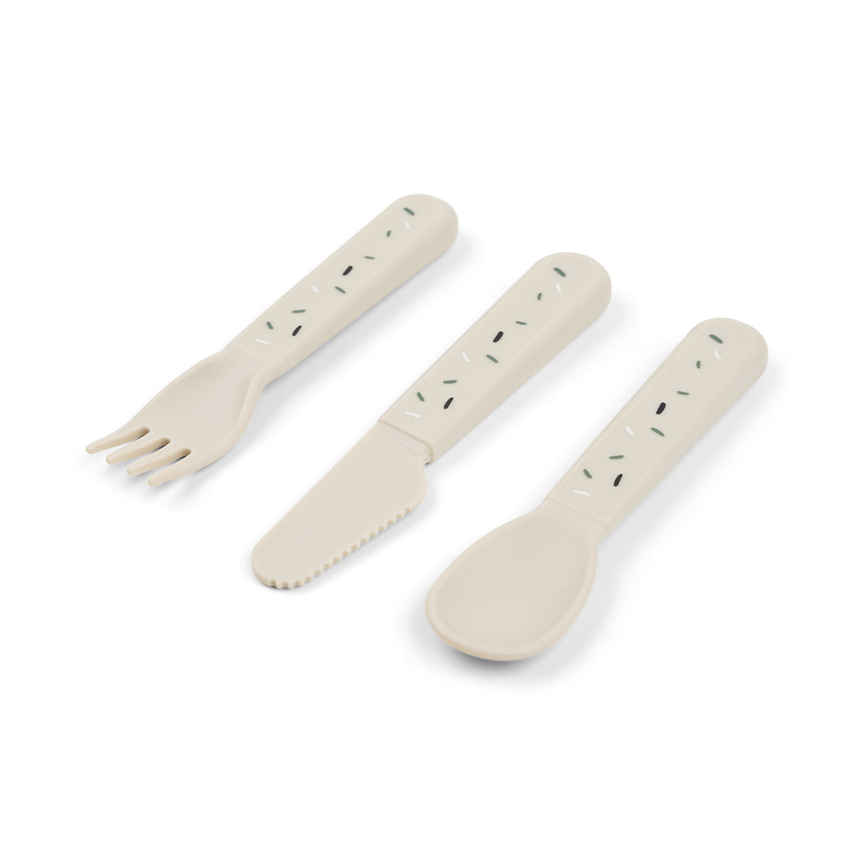 Foodie cutlery set - Confetti - Sand