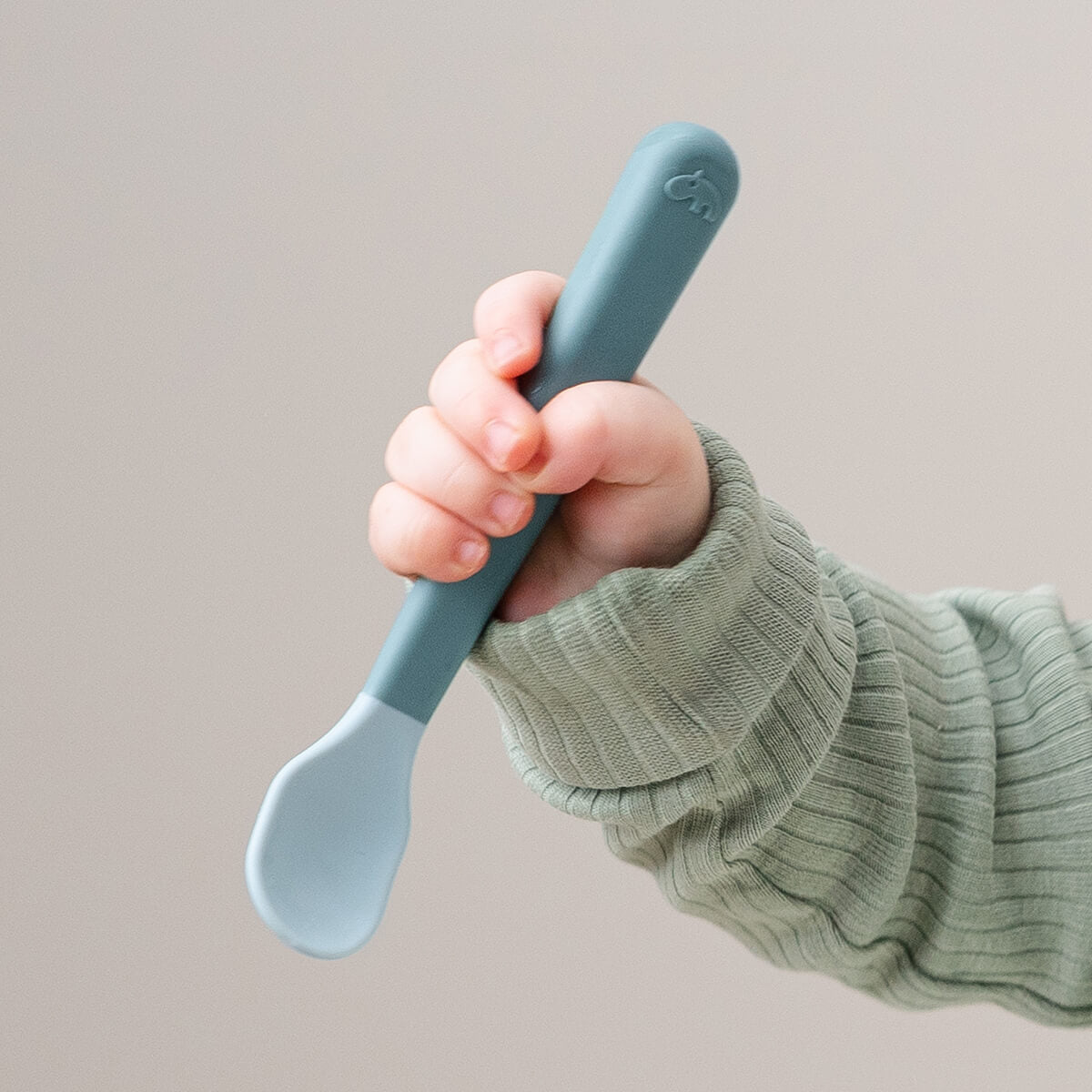 Foodie easy-grip baby spoon 3-pack - Powder