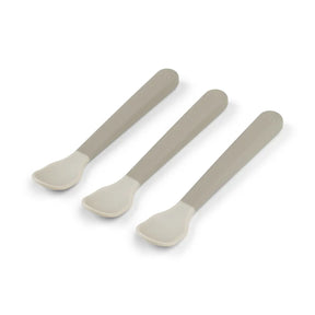 Foodie easy-grip baby spoon 3-pack - Sand