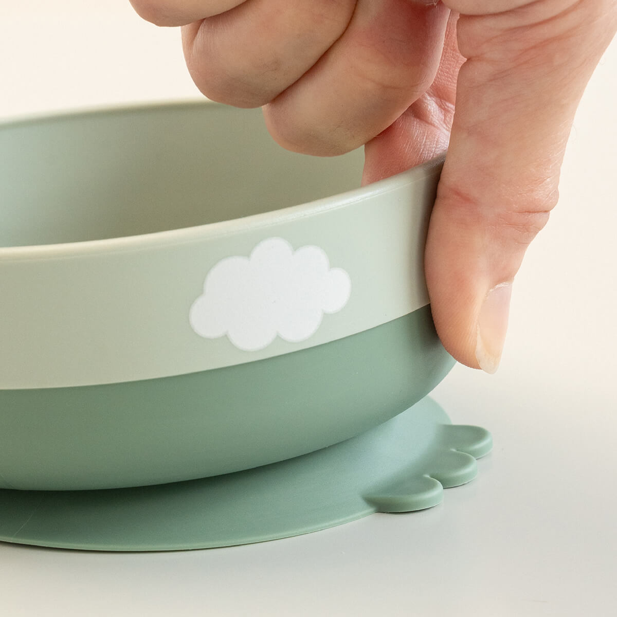 Foodie first meal set - Happy clouds - Green