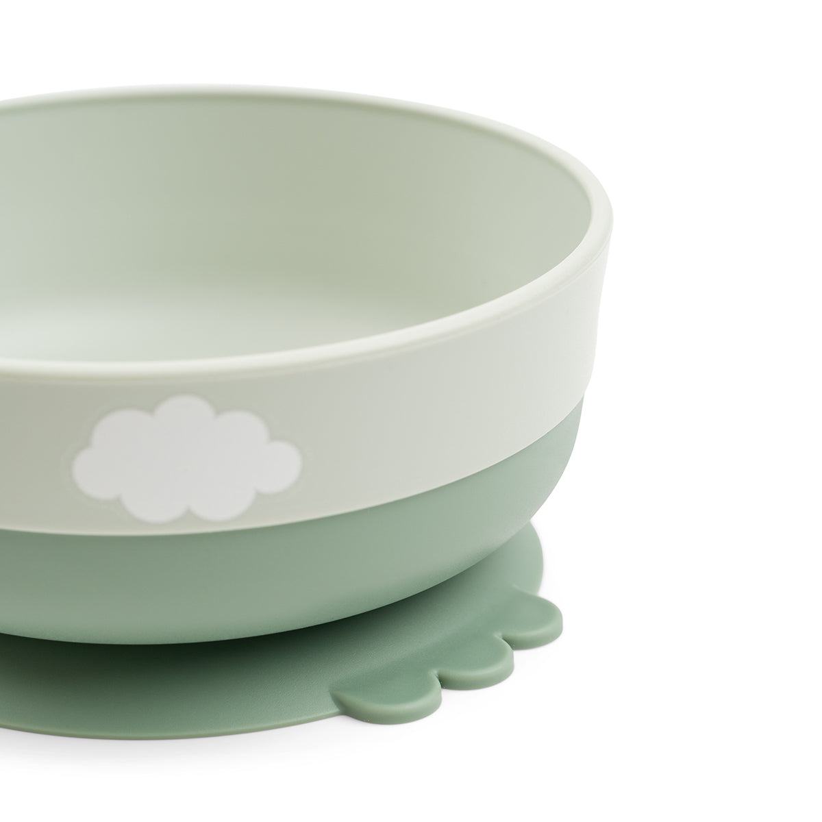 Foodie coffret premier repas ventouse - Happy clouds - Vert