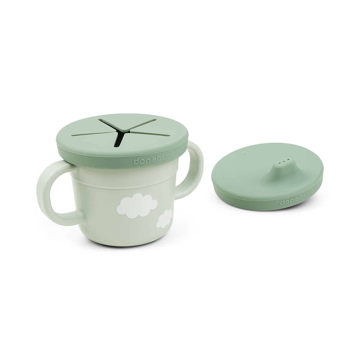 Foodie spout/snack cup - Croco - Green
