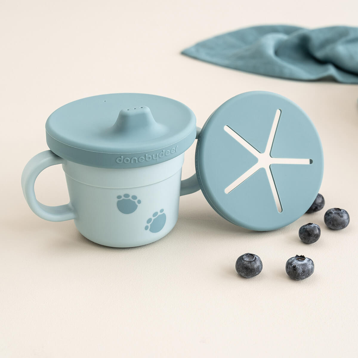 Tasse d'apprentissage pour foodie - Elphee - Bleu