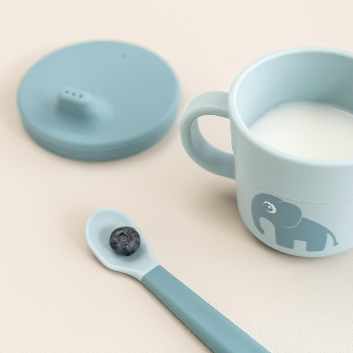 Tasse d'apprentissage pour foodie - Elphee - Bleu